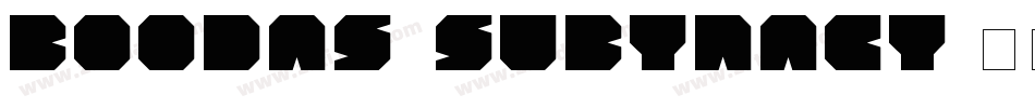 BOODAS_Subtract字体转换