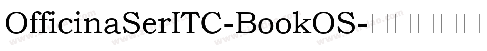 OfficinaSerITC-BookOS字体转换