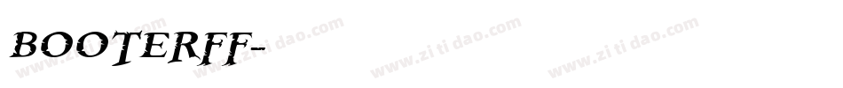 BOOTERFF字体转换
