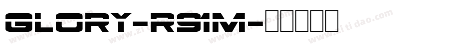 Glory-R91M字体转换