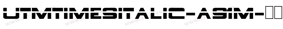 Utmtimesitalic-A91M字体转换