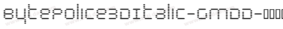 BytePolice3DItalic-GmDD字体转换 BytePolice3DItalic-GmDD字体转换