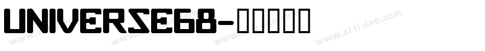 UNIVERSE68字体转换