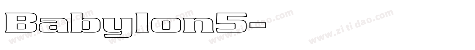 Babylon5字体转换
