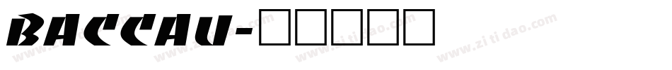 BACCAU字体转换
