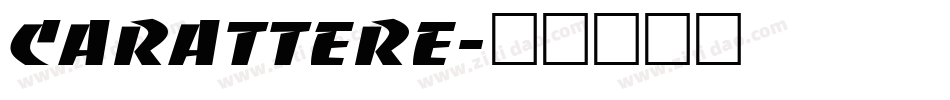 carattere字体转换