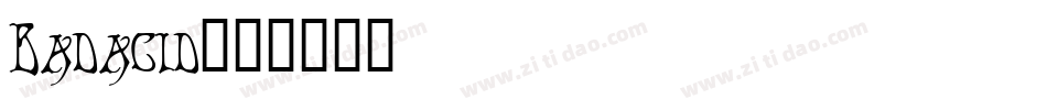 Badacid字体转换