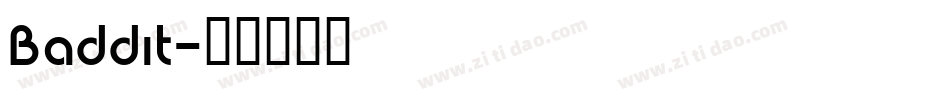 Baddit字体转换