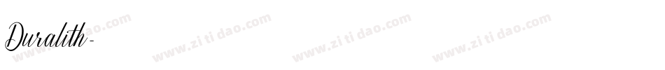 Duralith字体转换