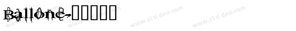 Ballone字体转换