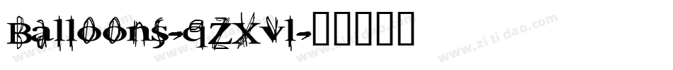 Balloons-qZXvl字体转换