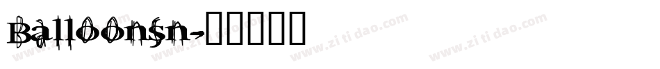 Balloonsn字体转换