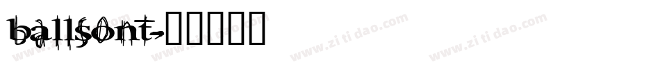ballsont字体转换