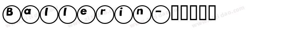 Ballerin字体转换