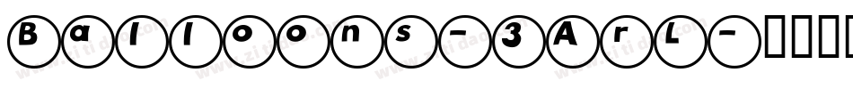 Balloons-3ArL字体转换
