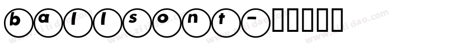 ballsont字体转换