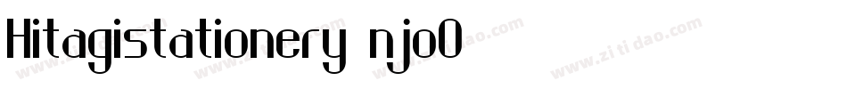 Hitagistationery-njoO字体转换