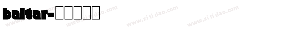 baltar字体转换
