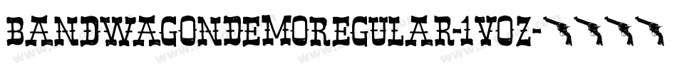 BandWagonDemoRegular-1VoZ字体转换