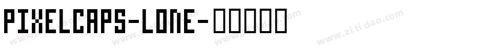 PixelCaps-LOnE字体转换