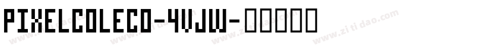 PixelColeco-4vJW字体转换