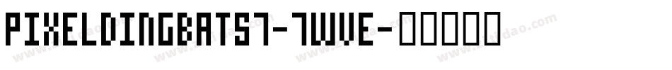 PixelDingbats7-7wvE字体转换