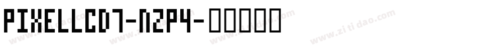 PixelLcd7-nZp4字体转换