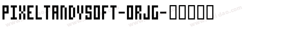 PixelTandysoft-0rJG字体转换