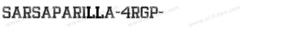 Sarsaparilla-4RGp字体转换