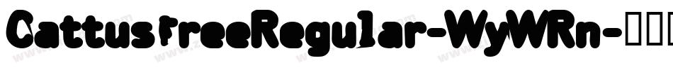 CattusfreeRegular-WyWRn字体转换