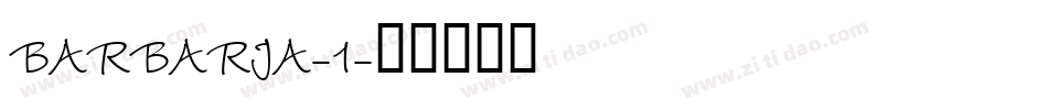 BARBARJA-1字体转换