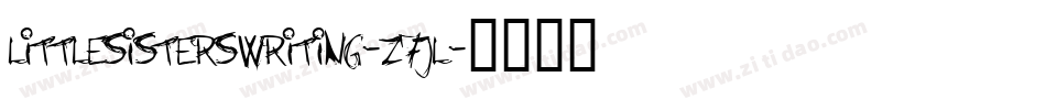 LittleSistersWriting-z7jL字体转换