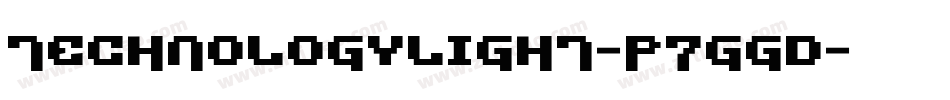 TechnologyLight-p7gGD字体转换