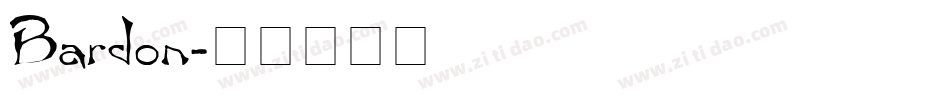 Bardon字体转换