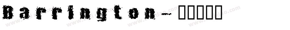 Barrington字体转换