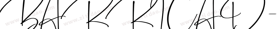 BARRICAD字体转换