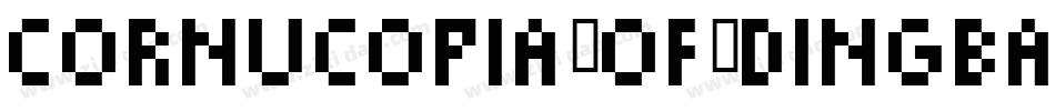 Cornucopia-of-Dingbates-Five字体转换