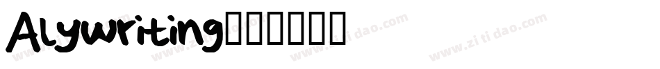 Alywriting字体转换