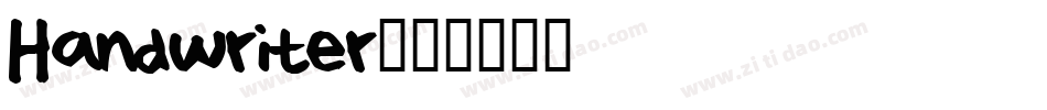 Handwriter字体转换
