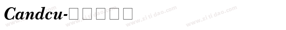 Candcu字体转换