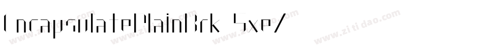 EncapsulatePlainBrk-5xeZ字体转换