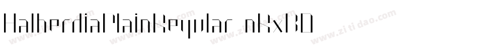 HalberdiaPlainRegular-nRxB0字体转换
