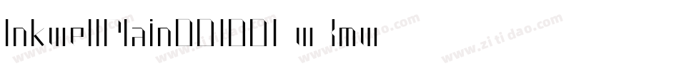 InkwellPlain001001-w3mw字体转换