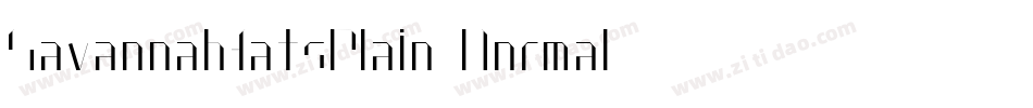 SavannahfatsPlain-Normal字体转换