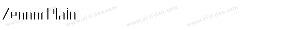 ZennorPlain字体转换
