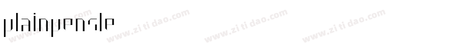 plainpensle字体转换