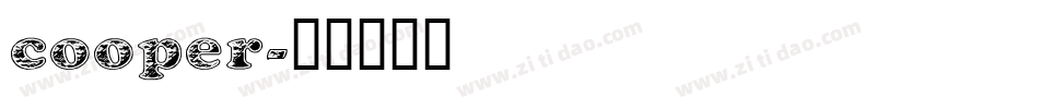 cooper字体转换