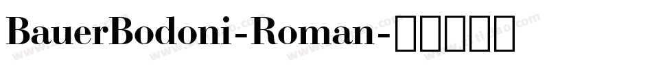 BauerBodoni-Roman字体转换