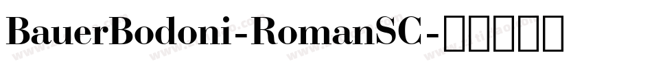 BauerBodoni-RomanSC字体转换