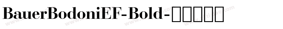 BauerBodoniEF-Bold字体转换